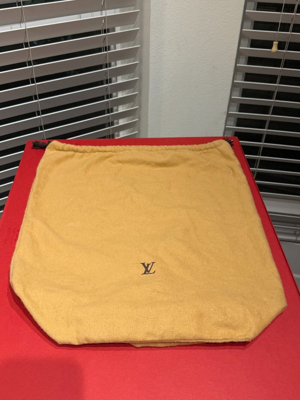 Louis Vuitton Vintage Dust Bag Double Drawstring Storage Cover 19x17